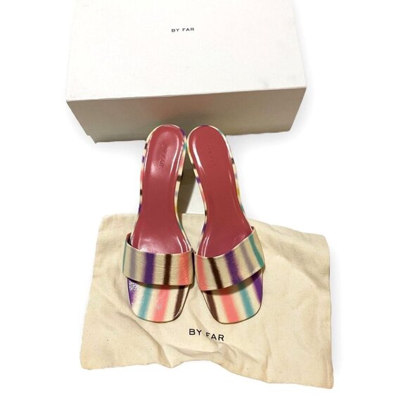 By Far Freddy Spray Print Slide sandals, Size 40EU NWT - Picture 4 of 16